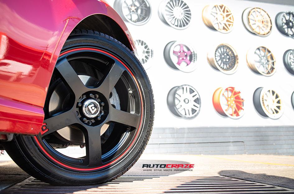 TOYOTA 86 MR116 MATTE BLACK RED EDGE